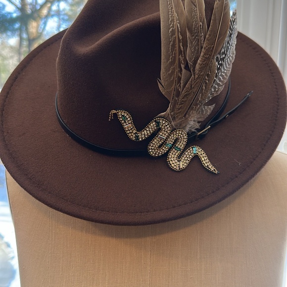 Chocolate Brown Statement Hat
